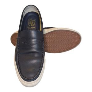 Cole Haan Men's Pinch Weekender LX Penny Loafers Navy Blue Size 8.5 Grand.OS